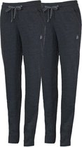 2-Pack Donnay - Joggingbroek rechte pijp - Dames - M - Grijs