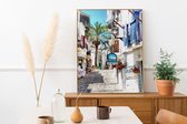 Schilderij Ibiza Town - 70x100cm - Dibond | Aluminium | Kunst | HYPED.®