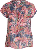 Paprika Dames Hemd met bladmotief - Blouse - Maat 48