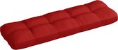 vidaXL Bankkussen pallet 120x40x10 cm rood