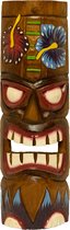 Tiki masker Hawaiian 2 - Bar decoratie - Tiki - Masker - Mancave - Houten decoratie - Hand beschildert - 50 cm - Snelle levering