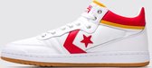 Converse Fastbreak Pro Mid Leather Wit Rood Maat UK12 - EU47.5 - 31cm