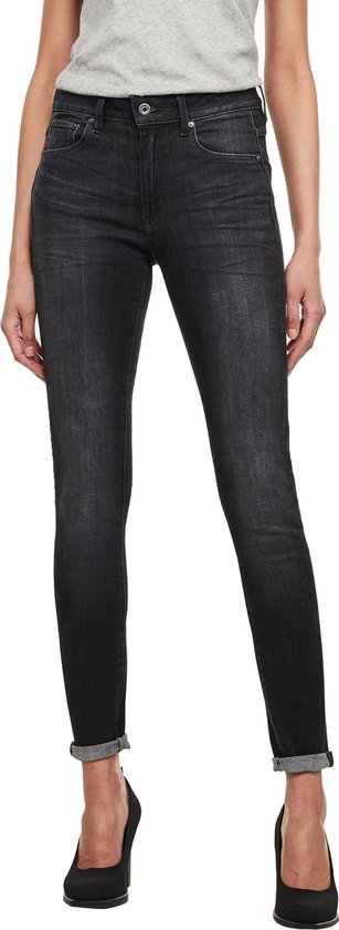 G-Star RAW Jeans High Skinny Jeans Worn In Coal Dames Maat - W29 X L30