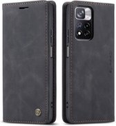 CaseMe - Hoesje geschikt voor Xiaomi Redmi Note 11 Pro - Wallet Book Case - Magneetsluiting - Zwart