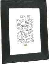 Deknudt Frames fotolijst S226K2 - zwart hout - breed - 13x18 cm
