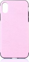 Mobigear Excellent - Telefoonhoesje geschikt voor Apple iPhone X Hoesje Flexibel TPU Backcover - Roze