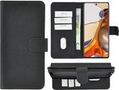 Hoesje Xiaomi MI 11T Pro - Book Case Wallet Zwart Cover