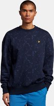 Lyle&Scott Men Blauwe Sweater Gevlekt