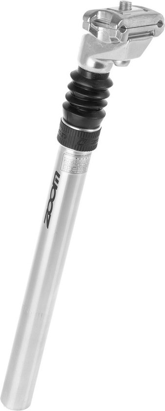 Zoom Zadelpen Geveerd 27.2 X 350 Mm Aluminium Zilver/zwart