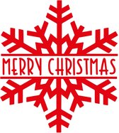 Kerst raamsticker sneeuwvlok - Kerst - Sneeuwvlok - Merry Christmas - Christmas - Raamsticker - Raamsticker groot