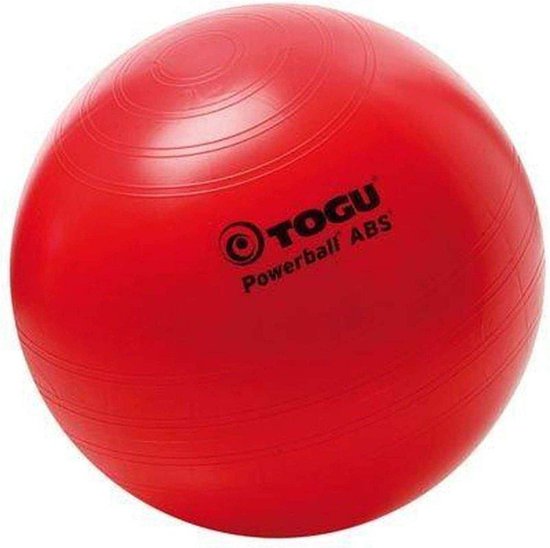 TOGU - Powerball - ABS - 55cm - Rouge - Ballon fitness - Ballon suisse | bol