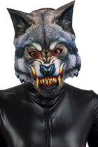 Carnival Toys Verkleedmasker Wolf Textiel Grijs One-size