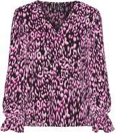 Vero Moda Blouse Vmbella Graphic Aop Ls Top Leo  Exp 10270526 Black/pink And W Dames Maat - M