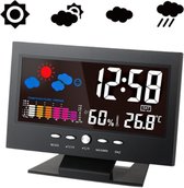 Premium Digitale Weerstation Klok Thermometer | Wekker | Hygrometer | Luchtvochtigheidsmeter