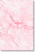 Pink Marble - Roze marmer patroon - 60x90 Canvas Staand - Minimalist