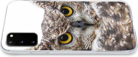 Coque Samsung Galaxy S20 - un hibou marron - Siliconen - Noël - Cadeaux - Cadeaux chaussures