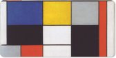 Bureaumat - Compositie A - Piet Mondriaan - 80x40 - Muismat