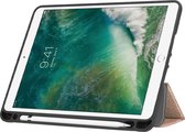Apple iPad 9.7 6/7/8/9 Licht Groen Auto Wake/Sleep functie Bookcase Tablethoes | iPad 9.7 6/7/8/9 Trifold kunstleer hoesje cover met Pencil houder