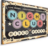 Schilderij - Nightclub, Disco, Live Music, Premium Print