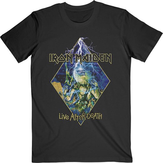 Iron Maiden - Live After Death Diamond Heren T-shirt - XL - Zwart