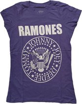 Ramones Dames Tshirt -XS- Presidential Seal Paars