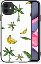 GSM Hoesje iPhone 11 Mobiel TPU Hardcase met Zwarte rand Banana Tree