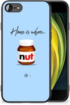 Leuk Hoesje Geschikt voor iPhone 7/8/SE 2020/2022 Smartphone Hoesje met Zwarte rand Nut Home