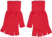 Apollo - Vingerloze handschoenen - Handschoenen carnaval - handschoenen carnaval rood - one size - Vingerloze handschoenen uniseks - fingerless gloves