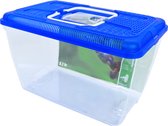 Boon plastic aquarium met blauwe deksel, 8,3 liter.