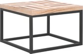 Decoways - Salontafel 50x50x33,5 cm massief hout