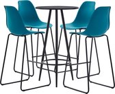 Decoways - 5-delige Barset kunststof turquoise