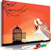 Doe-het-zelf op canvas schilderen - Open Cage.