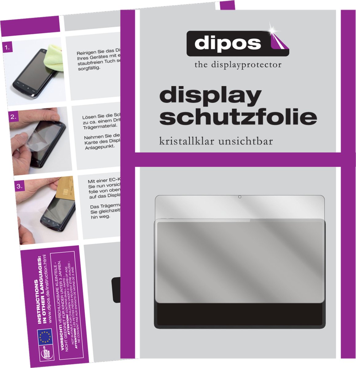dipos I 2x Beschermfolie helder geschikt voor Lenovo Tab P12 Pro Folie screen-protector