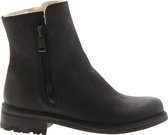 Blackstone QL16 BLACK - ZIPPER BOOT - FUR - Vrouw - Black - Maat: 38