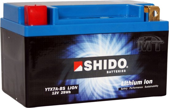 Shido Accu LTX7A-BS lithium ion -S- 12V-2.4A | bol.com