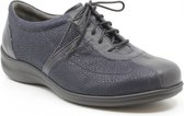Durea 6095 veterschoen dames blauw