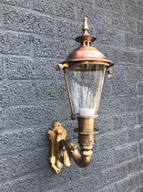 Wandlamp bestaande uit koper en messing, geweldige uitstraling!!