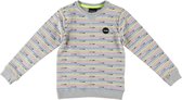 Jumping the couch grijze jongens stretch sweater - Maat 110/116