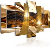 Schilderij - Golden Lava.