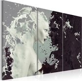 Schilderij - Black or white? - triptych.