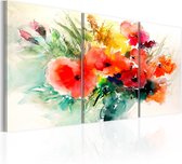 Schilderij - Watercolor Bouquet.