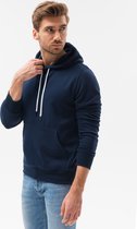 Hoodie - heren - basic - navy