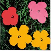 JUNIQE - Poster Andy Warhol - Flowers, ca.1964 -60x60 /Zwart