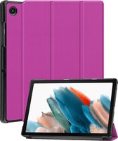 Samsung Tab A8 Hoes Case Hoesje Paars - Samsung Galaxy Tab A8 Hoesje Hard Cover Paars - Samsung Tab A8 Bookcase Hoes Paars