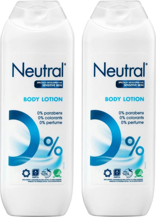 Neutral 0% Bodylotion Parfumvrij - 2 x 250 ml - Voordeelverpakking | bol.com