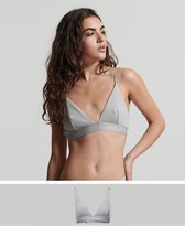 Superdry Dames Organic Ribbed Tri Bralette