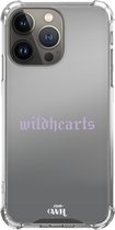 Spiegel hoesje geschikt voor iPhone 11 Pro hoesje spiegel - Mirror Case - Weerspiegeling - Wildhearts Purple - iPhone Mirror Case