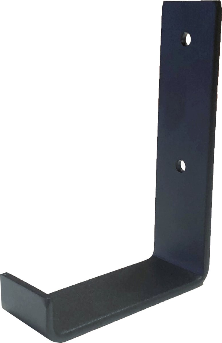 GoudmetHout Industriële Plankdrager L-vorm Up 10 cm - Per stuk - Staal - Mat Zwart - 4 cm x 10 cm x 15 cm
