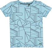 Quapi jongens t-shirt Maarten aop Blue Sea Lines