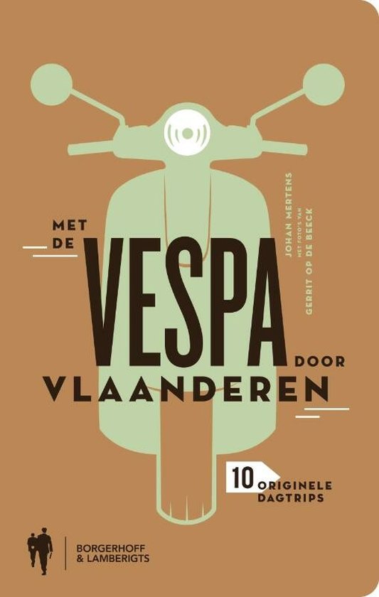 Cover van het boek 'Met de Vespa door Vlaanderen'